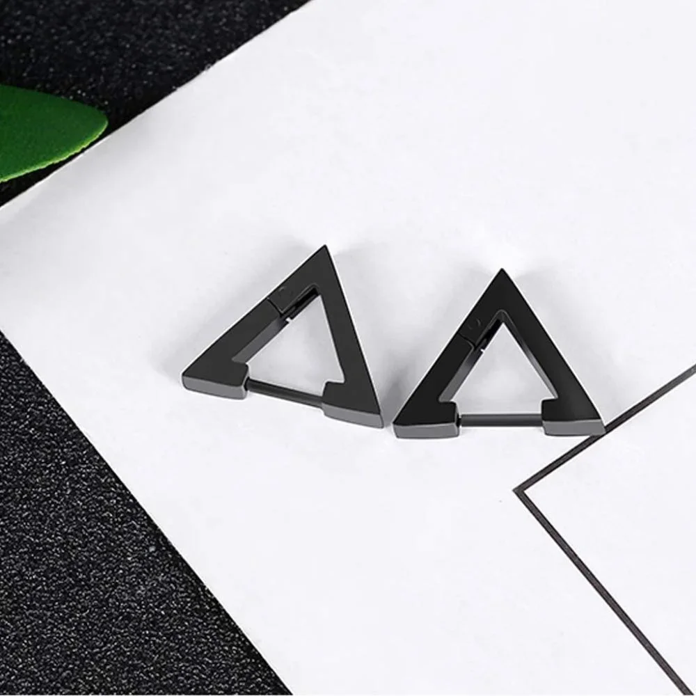 9 Pairs Stainless Steel Hoop Earrings